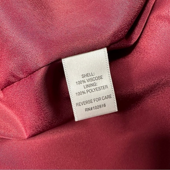 Garnet Hill Maroon Midi Dress with Cream Accents - Picture 14 of 15